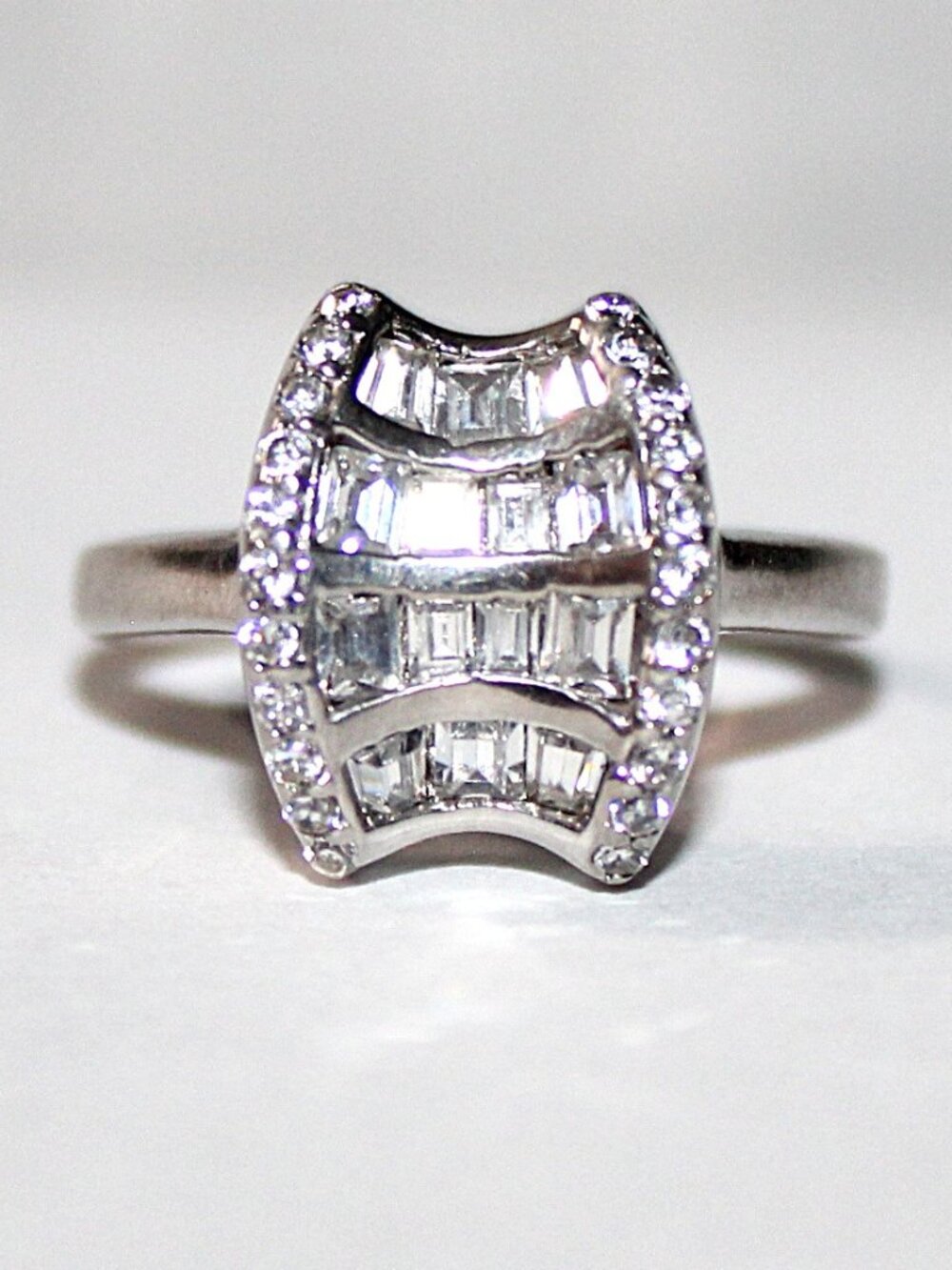 Sterling Silver Cubic Zirconia Ring